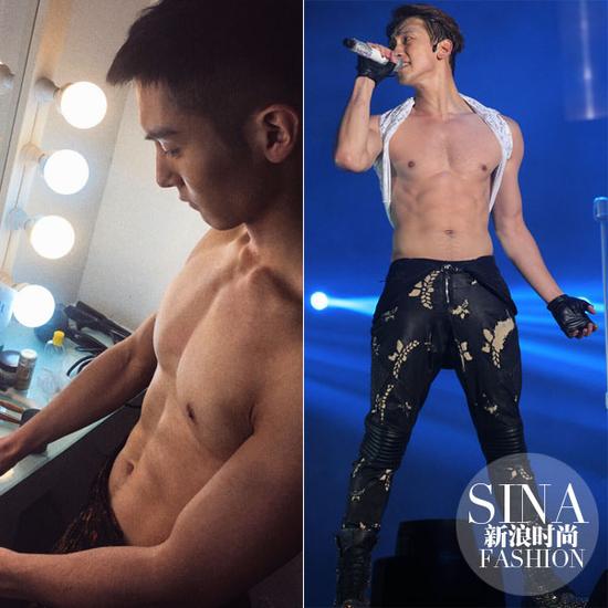 盛一倫、Rain大膽露肉