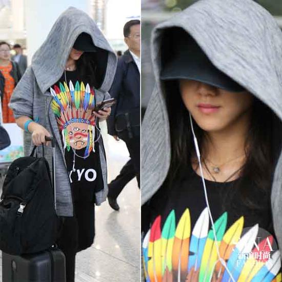 變身嘻哈辣媽的湯唯，感覺隨時能給大家來段饒舌