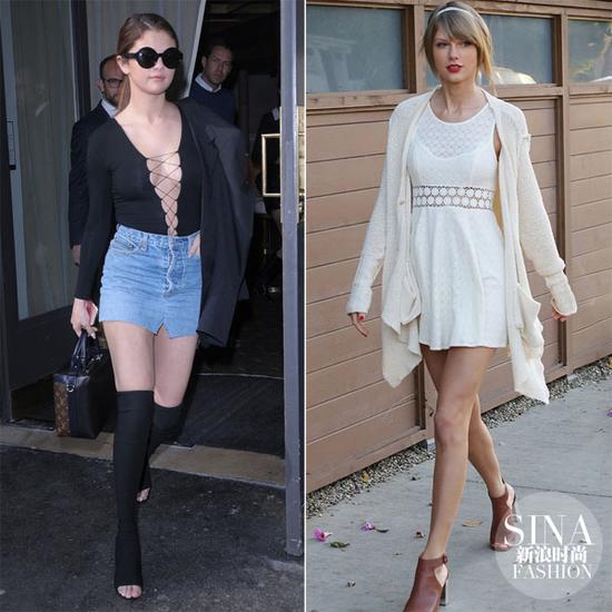 賽琳娜、霉霉示范魚嘴鞋