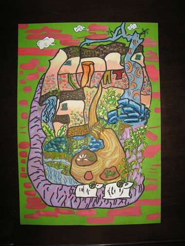 《和諧家園》李沅真（女）12歲、工人第一新村小學(xué)、輔導(dǎo)教師：楊曉媚