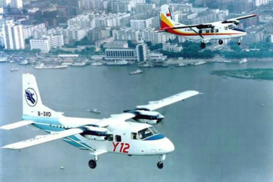 資料圖：中國運-12空中飛行。