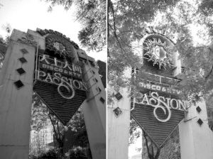 臺州溫嶺版“天上人間”（左）和北京版“天上人間”（右）相比，連店標都一模一樣