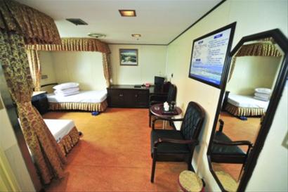 “椰香公主”號內(nèi)部設(shè)施。據(jù)記者了解，高端的豪華商務(wù)艙、特等艙、一等艙都被用于公務(wù)接待。 /CFP