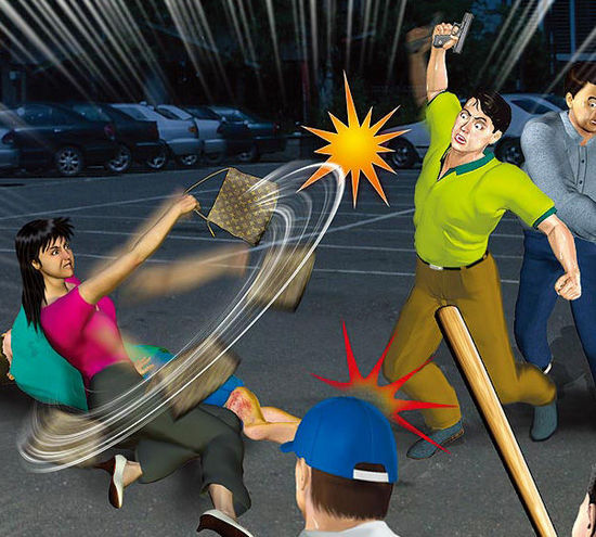 一名臺(tái)灣女子甘愿用肉身為男友擋子彈。（示意圖，來(lái)自臺(tái)媒）