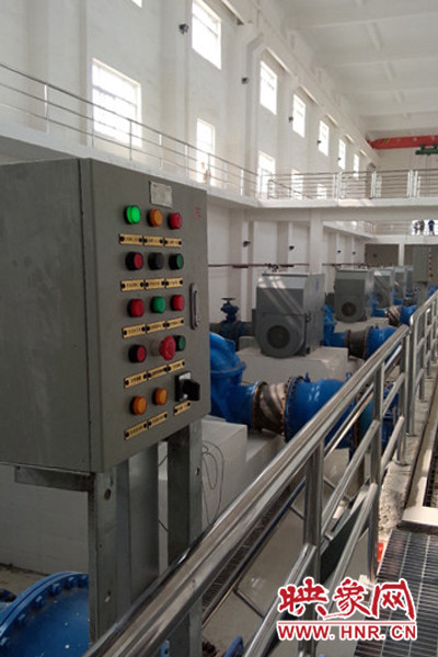 開(kāi)啟劉灣水廠(chǎng)上崗的按鈕