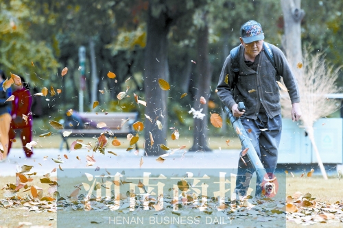 秋風(fēng)吹過，落葉滿地