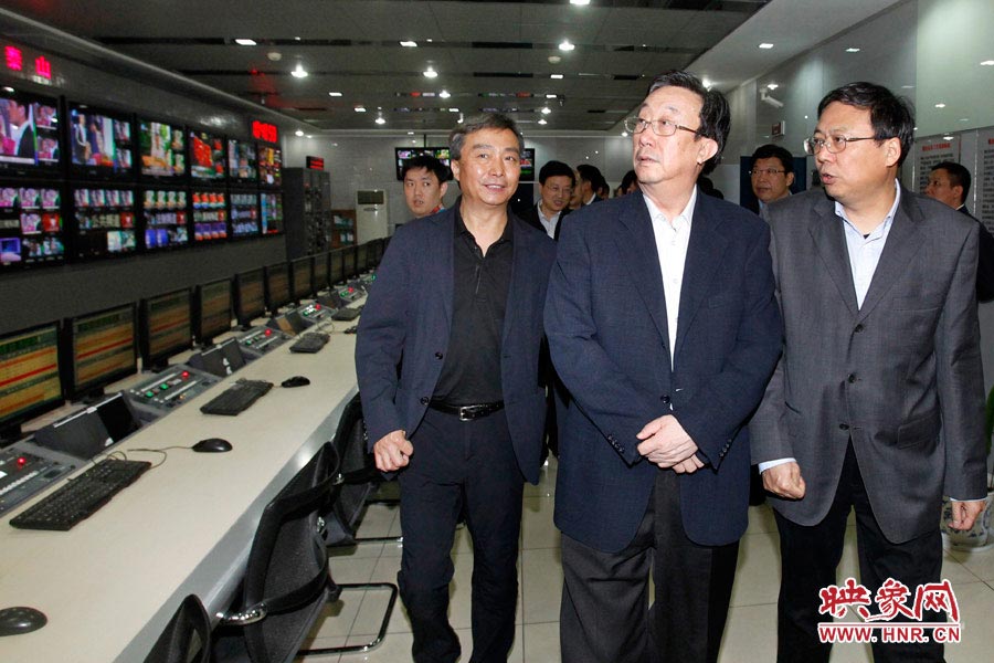 河南省委書記、省人大常委會主任郭庚茂視察河南人民廣播電臺 映象網(wǎng)記者邵恰 段晉哲/攝