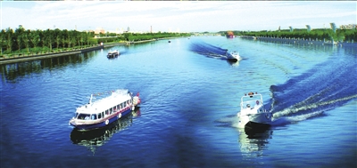 通州大運河已成為人們休閑的好去處。