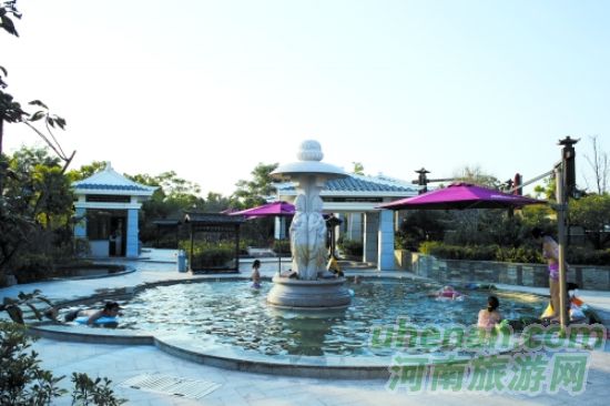 花都溫泉，從天空下走到房間里