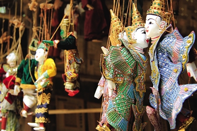 曼德勒的木偶。圖/顧樂曉