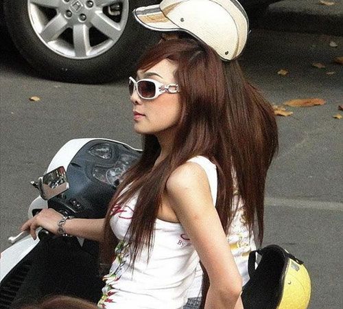 越南女孩的現(xiàn)代生活。