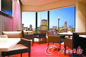 酒店客房一景。