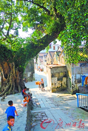 古鶴村的村落風(fēng)貌保存完好,猶如一處“世外桃源 ”。