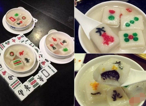 來碗清一色！火鍋店推出創(chuàng)意麻將湯圓