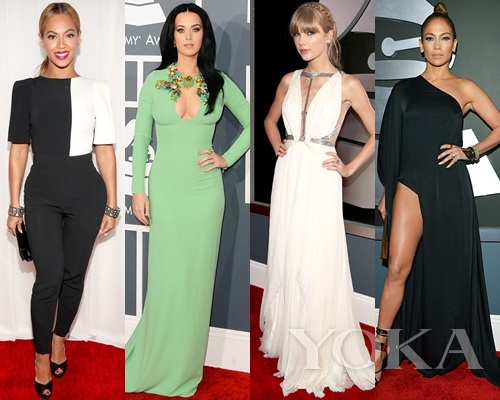 碧昂斯、凱蒂·佩里、泰勒·史薇芙特、珍妮弗·洛佩茲