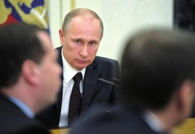 ▲3月21日，在俄羅斯首都莫斯科克里姆林宮，俄羅斯總統(tǒng)普京出席聯(lián)邦安全委員會(huì)會(huì)議。