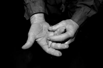 圖為科考人員發(fā)現(xiàn)的洞穴動(dòng)物（3月2日攝）。