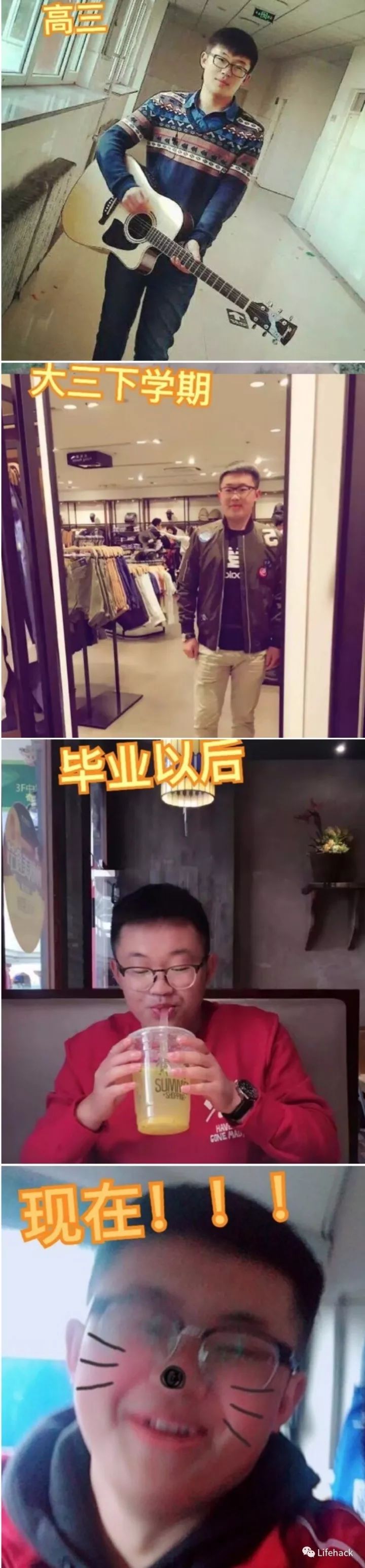 長胖20斤，臉型怎么變？這些例子看完扎心了！