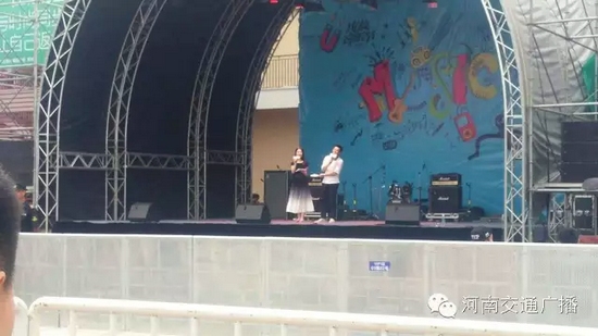 河南交通廣播主持人佳音、彎彎、朱浩都登上了優(yōu)放舞臺，優(yōu)放，交廣在這里！