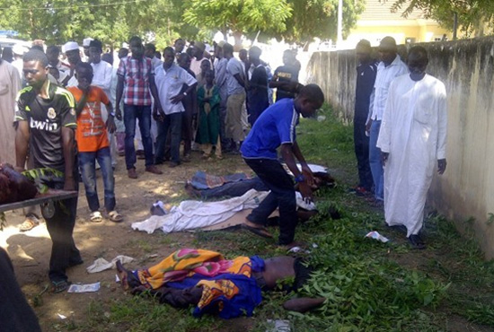 尼日利亞伊斯蘭極端武裝組織“博科圣地”約貝州古杰巴(Gujba)市的農(nóng)業(yè)學(xué)院，射殺數(shù)十名學(xué)生。