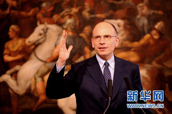  2月13日，意大利政府總理恩里科·萊塔宣布辭職。