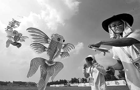 7月30日，第七屆全國農(nóng)運會首項賽事——風箏比賽在南召縣開賽