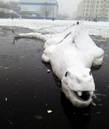 創(chuàng)意十足！日系列卡通雪人走紅
