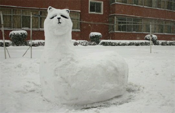 創(chuàng)意十足！日系列卡通雪人走紅