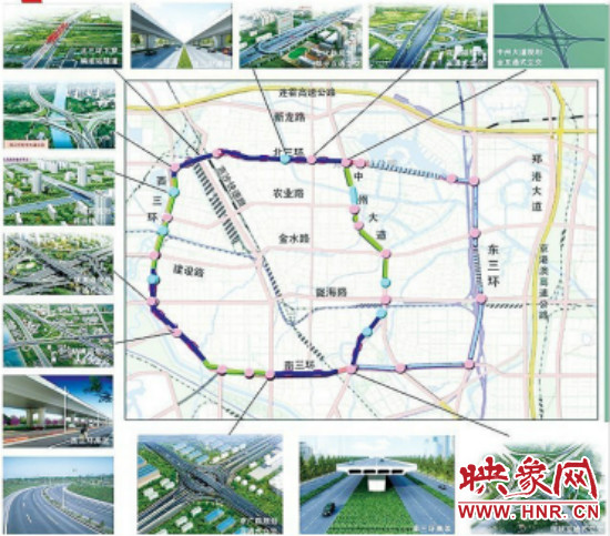 三環(huán)快速化工程方案圖。