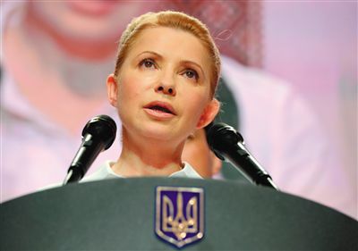 25日，在大選中得票率大幅落后的季莫申科舉行新聞發(fā)布會(huì)。