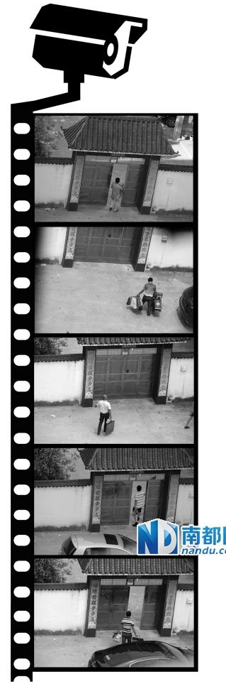 汪冬根拍下的送禮人。