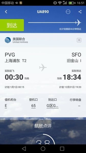 這個(gè)航班火了：2017元旦起飛，降落卻是2016年