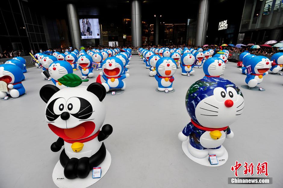 圖為在成都亮相的哆啦A夢(mèng)。