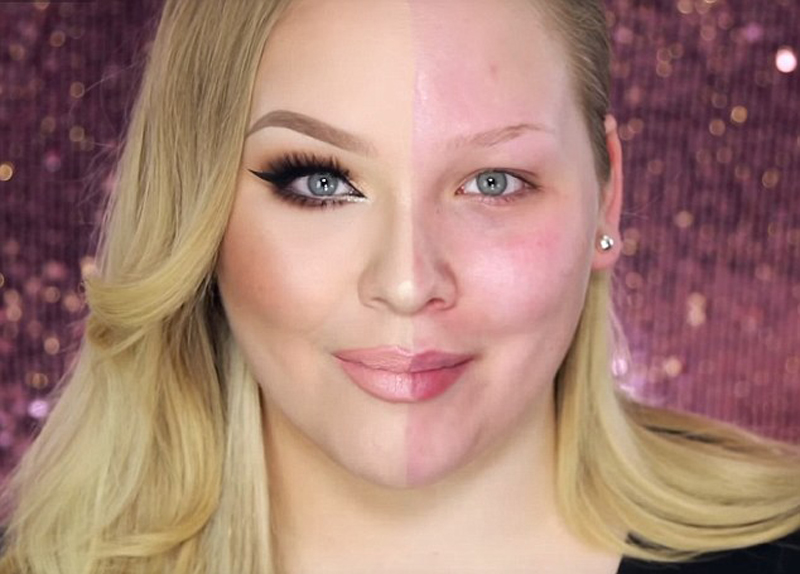 尼基左右臉的巨大差距讓網(wǎng)友驚呼看到了“化妝的神奇力量”。