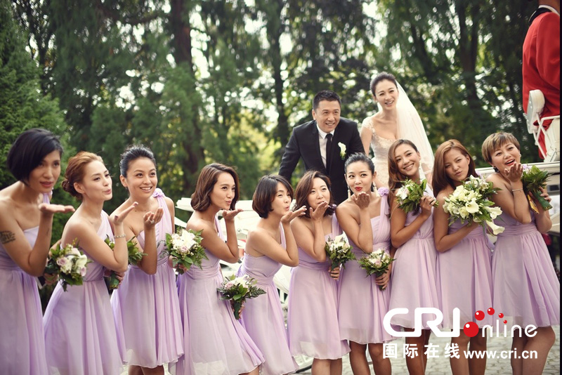李小冉比利時辦婚禮 朱丹、鐘欣潼、應采兒做伴娘