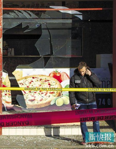 法國東部羅訥省一餐館8日發(fā)生爆炸。 新華社發(fā)