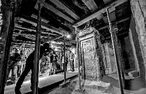 埃及首次向公眾開(kāi)放的古埃及法老圖坦卡蒙乳母之墓內(nèi)景。