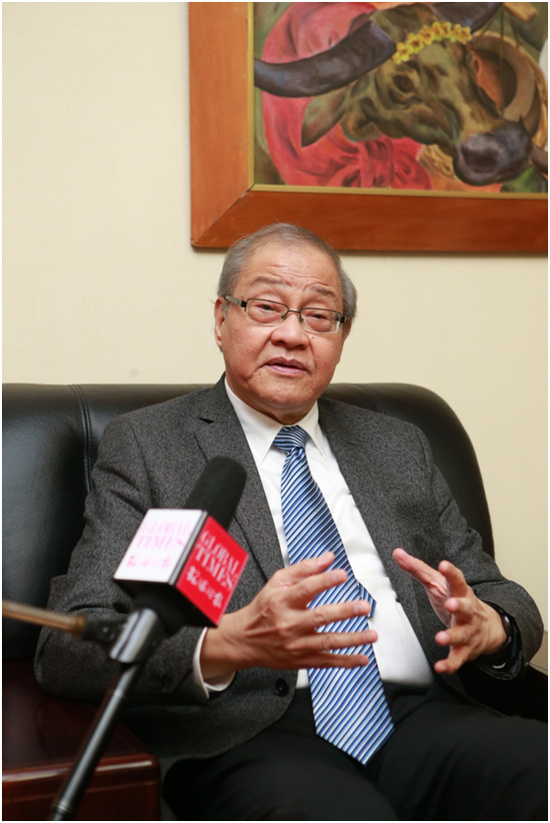 羅馬納大使在菲律賓駐華大使館接受本報(bào)記者專訪。李昊攝