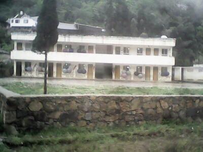 昨日，貴州畢節(jié)某小學，只有二、四、六三個年級，四年級學生30多名。讀者供圖