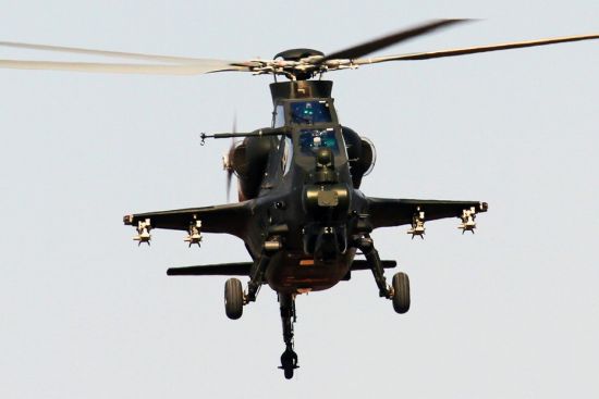 資料圖：解放軍武直-10攻擊直升機。