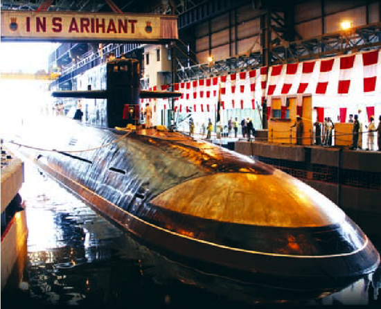 資料圖：印度殲敵者號(hào)核潛艇。