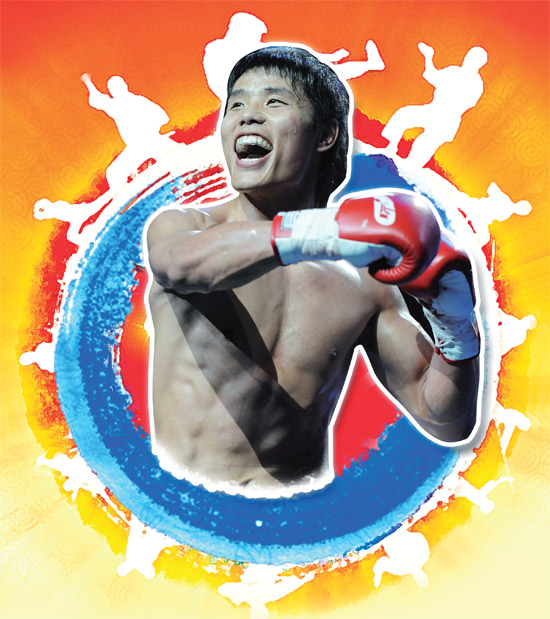 《武林風》上演中韓對抗賽 中國勇士方便KO韓國選手 《武林風》上演中韓對抗賽 中國勇士方便KO韓國選手