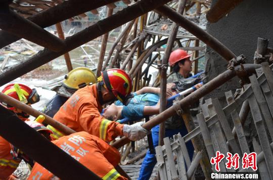 事故現(xiàn)場。丁強 攝